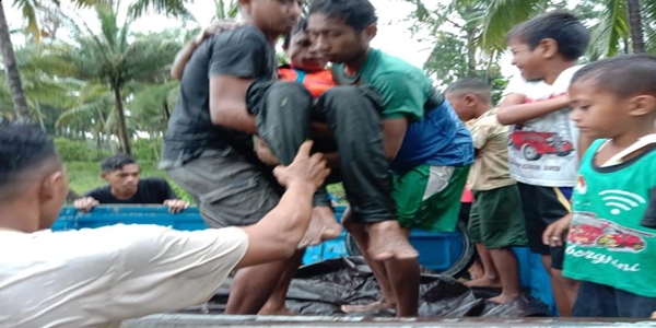 Foto Pegawai PLN digigit Buaya di Buru Selatan