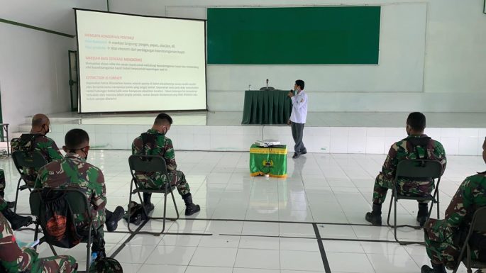 BKSDA Maluku Berikan Pembekalan Latihan Pratugas Kepada 110 Prajurit TNI-AD